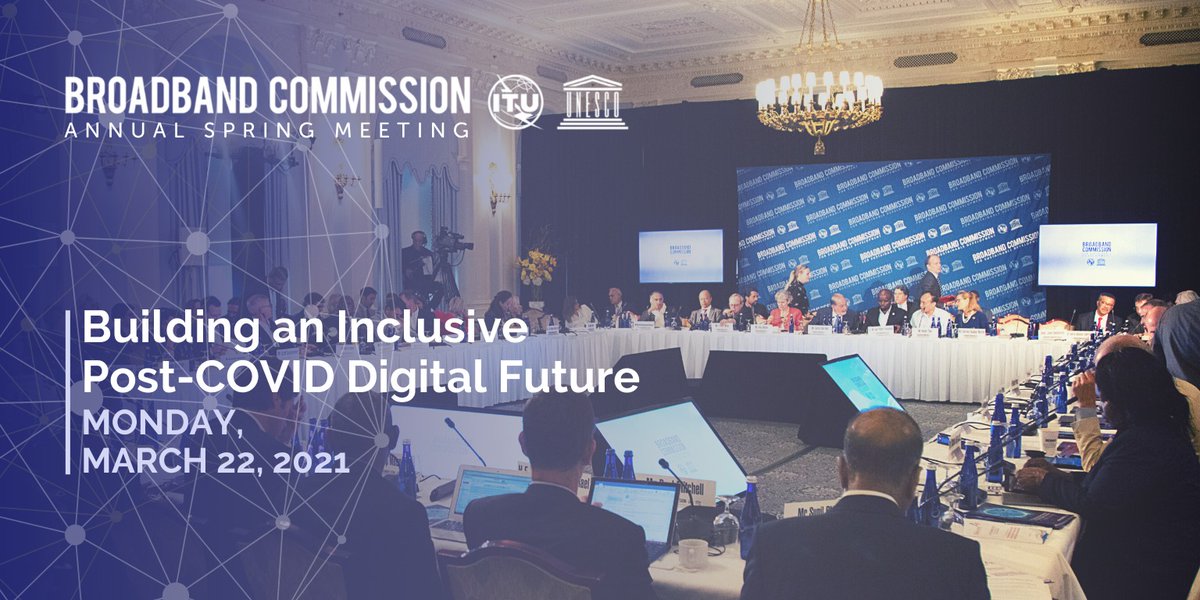 CEOSmartAfrica's tweet photo. I was honoured to address the Annual Spring Meeting of the @UNBBCom where I spoke of how Smart Africa is building an inclusive post-COVID #digital future by looking at innovative #financing mechanisms, impactful partnerships &amp; bold approaches to decision making   #ICT4SDG https://t.co/AJLmJfRMIg