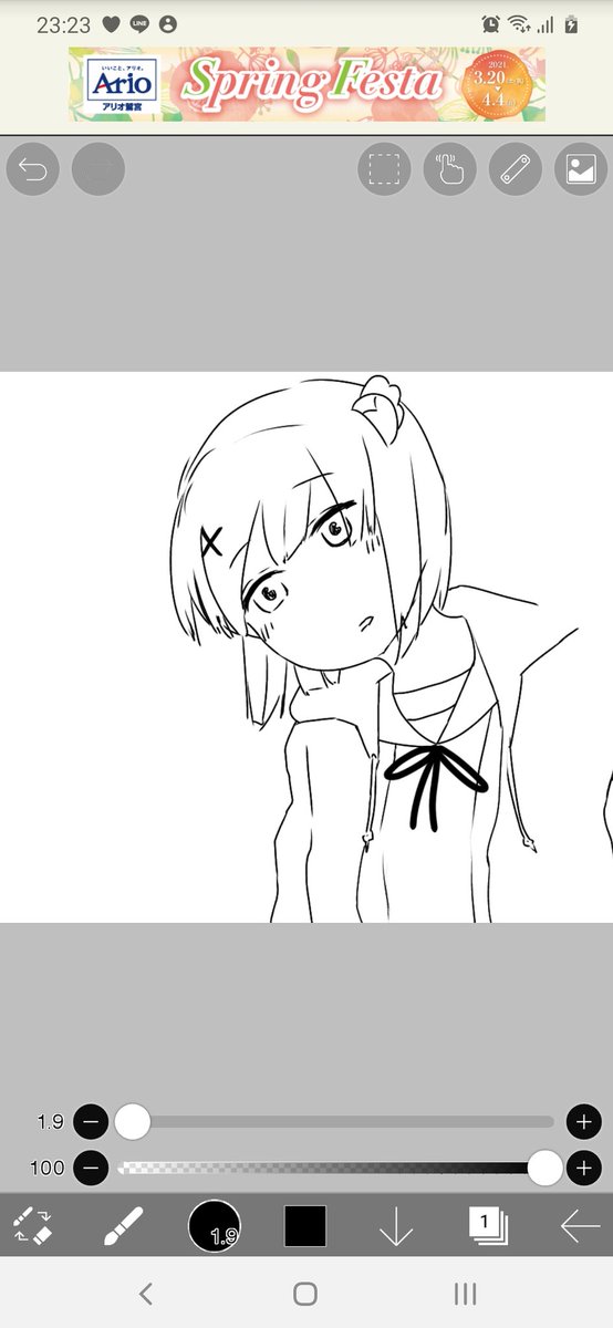 ちゃんとした絵も描こうと思って、
ちゃんと描いてるちよださんです。 