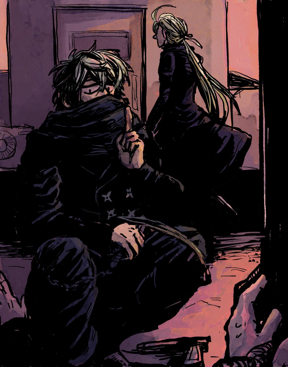 モクおじに背後から一撃でやられてシーッて言われるタイプのモブ敵になりてえ ってや ででのイラスト