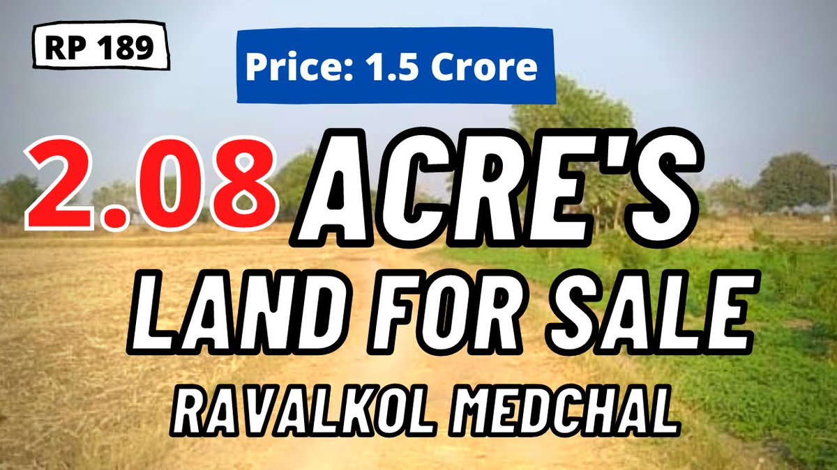 DigitalReliant's tweet photo. 2..08 Acres for sale in Ravalkol, Medchal
https://t.co/m1uov8jNfU
Search Reliant Projects in Youtube, Visit Our Youtube Channel to Get More Information.
#realty #brokerage #realestate #listing #greatvalue #Realtors #NAR #luxuryreaestate #mansion #HUDhome #foreclosure #househuntin https://t.co/wKOHAno0pK