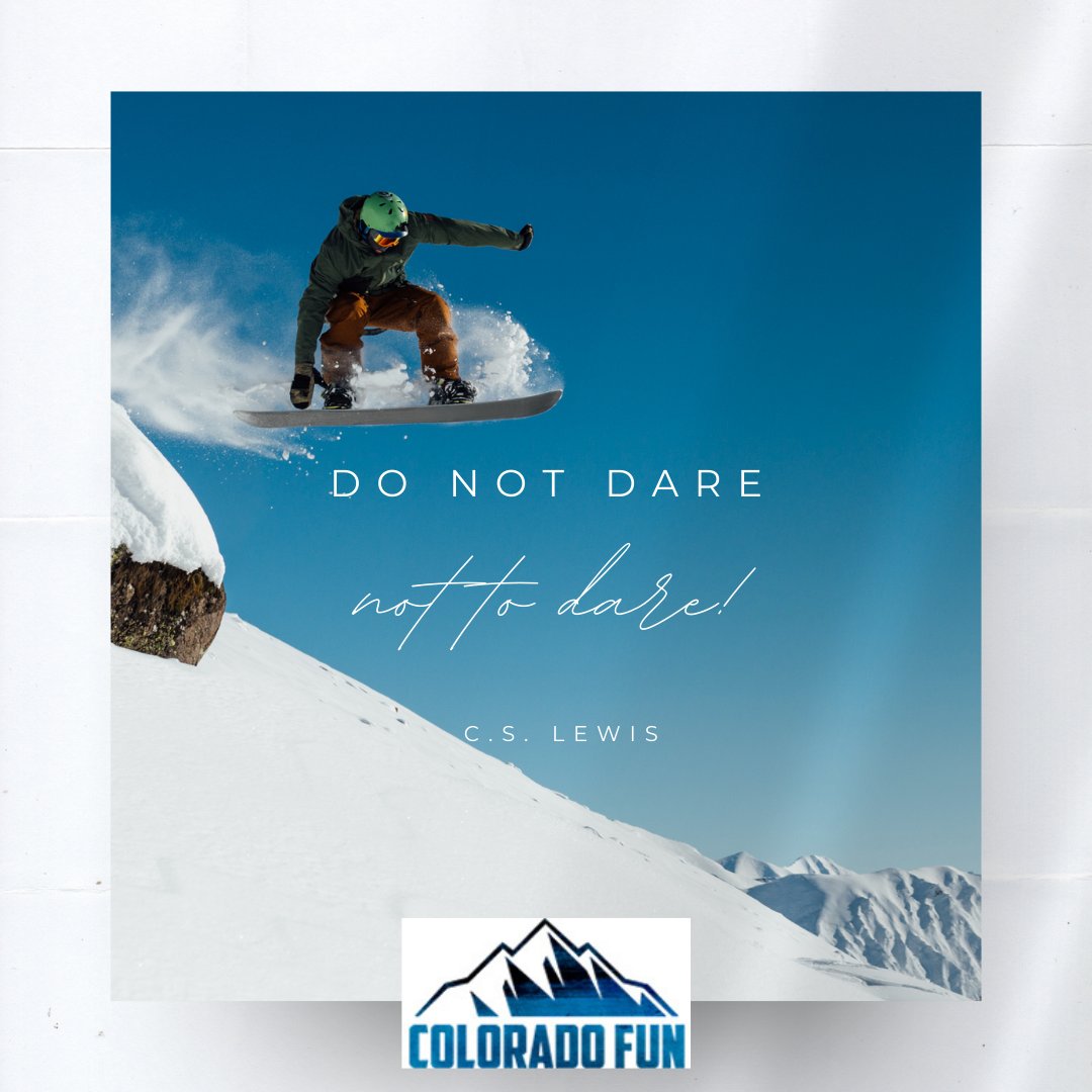 Colorado_Fun's tweet photo. Be daring! 

#daring #colorado https://t.co/BogEeLzEpg