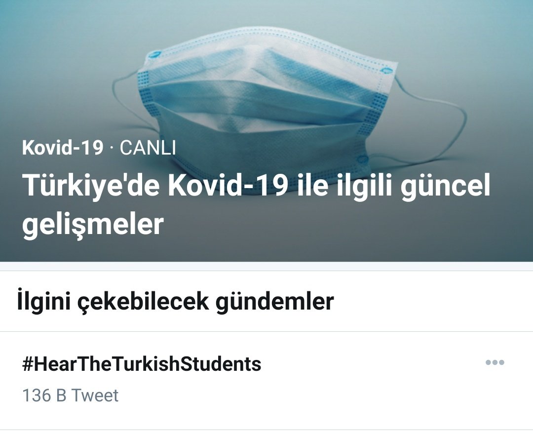 sondakkikaresmi's tweet photo. Lise öğrencileri 2. Dönem Sınavları İPTAL olması için #HearTheTurkishStudents tagıyla çalışma başlattılar ve an itibariyle Twitter'da 1. Sırada yer alıyor. seslerinin Milli Eğitim Bakanı Ziya Selçuk duyurmaya çalışıyorlar.. 
Daha Güçlü Katılım İçin RT Yapalım... https://t.co/IFGd7rFmg2