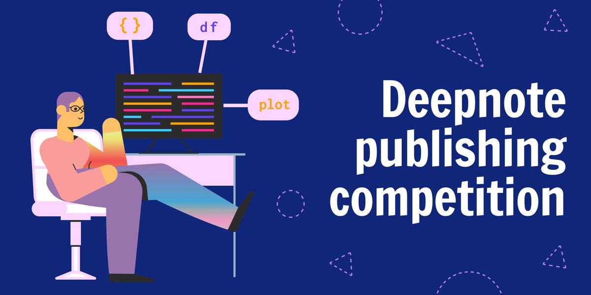 DeepnoteHQ's tweet photo. 🚨We're thankful for all the wonderful notebooks &amp; articles you've been building in Deepnote, so we decided to reward your best work this month! 🏆

On April 30, we will pick 4 finalists and reward the best published notebook with $1,000 prize. Learn more: https://t.co/RqACimDQN0 https://t.co/IEICJVIhEx