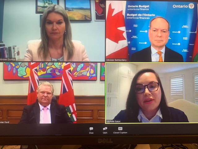 HHCoC's tweet photo. Pleased to join the @OntarioCofC conversation with #ONGovernment @fordnation @PBethlenfalvy @JillDunlop1 to kick off #OCCAdvocacyWeek today. Important conversations happening this week ahead of the provincial budget. #haltonhills https://t.co/HvzjBwTSfA