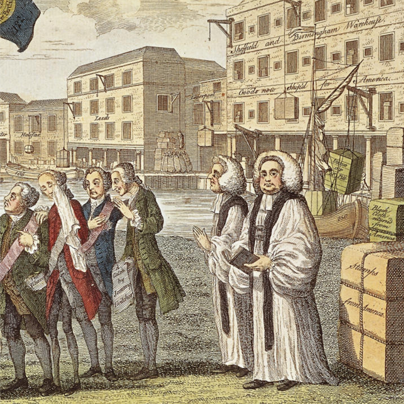 HISTORY's tweet photo. On #ThisDayInHistory in 1765, the British government passed the Stamp Act. The legislation levied a direct tax on all materials printed for commercial and legal use in the colonies, from newspapers and pamphlets to playing cards and dice.