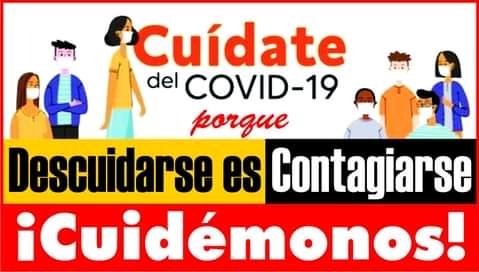 El Covid-19 no es un juego del cuál podemos descuidarnos, quiérete y protégete sí te contagias tú contagias a los tuyos.

#DescuidarseEsContagiarse😷
#QuedateEnCasa🏠

#RadicalContraLaCovid19
@dasilvastalin
@DrNica_505 
@MedinaLeonte