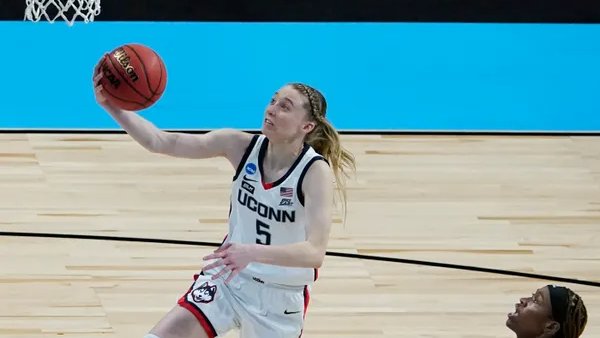 UConn freshman Paige Bueckers has set the all time leading scoring record in a tournament debut for UConn WBB!!!

Bueckers says they want to continue to win for her coach who is home with COVID-19.