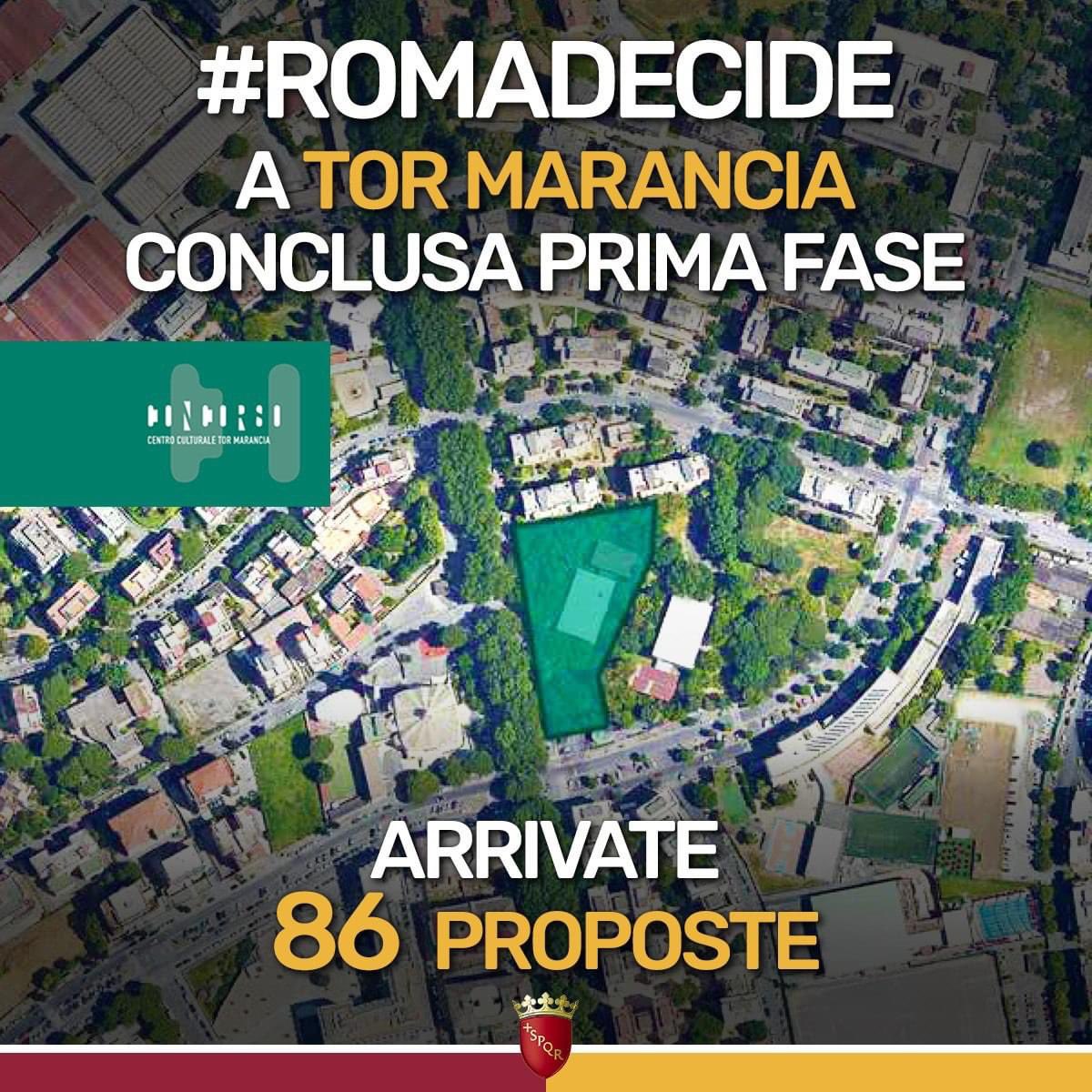 virginiaraggi's tweet photo. Abbiamo lanciato il progetto #RomaDecide per far scegliere ai cittadini cosa voler realizzare nei loro quartieri. Per esempio, nel quartiere di Tor Marancia, sono stati loro a decidere di creare un Centro culturale popolare polivalente: https://t.co/uLRVG7Qses https://t.co/bgmiMZJBF4