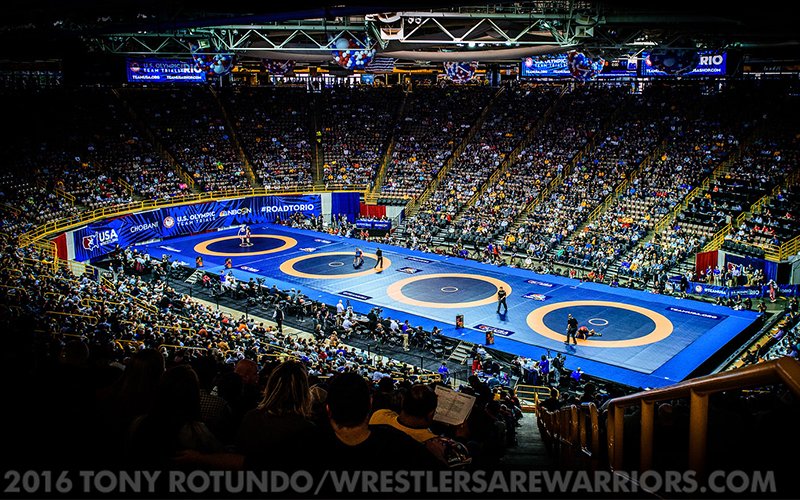 USAWrestling's tweet photo. 🚨 @NBCOlympics to present exclusive live coverage of U.S. Olympic Team Trials for wrestling across NBCSN and @peacockTV on April 2-3🚨

READ: https://t.co/LJBpmBGhTV
📷 @Tony_Rotundo https://t.co/0FneDRFS6B