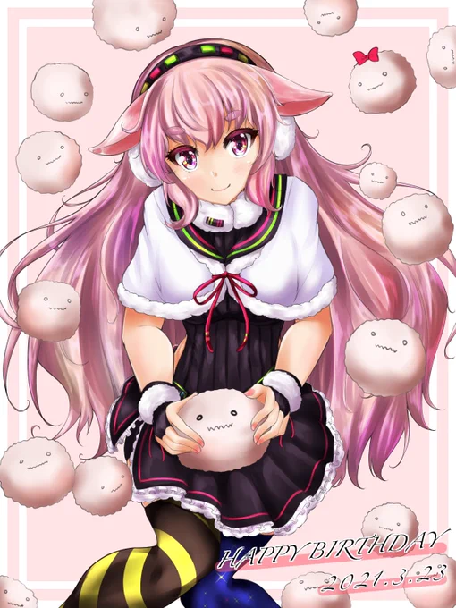 めめめちゃんお誕生日おめでとうございます???㊗️
今年もみんなで楽しい時間をいっぱい作っていこうね!
 #めめアート 
 #もこ田めめめ生誕祭 