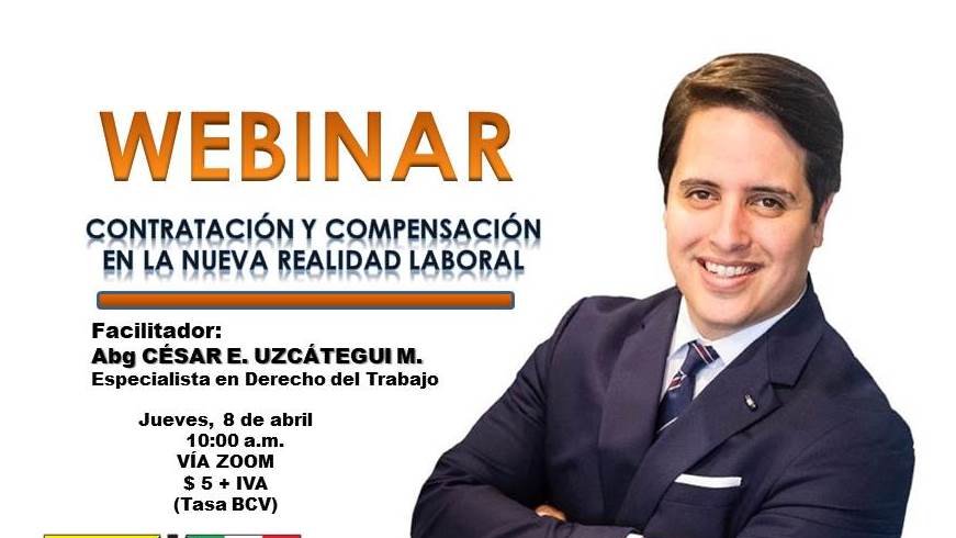 #22Marzo Los invitamos al webinar 
“Contratación y Compensación en la Nueva Realidad Laboral" con el especialista en Derecho del Trabajo 
César Uzcátegui 
#Imperdible <a href="/landaezabogados/">LANDÁEZ. Abogados - Consultores</a> <a href="/CesarUzcategui/">César Uzcátegui</a>