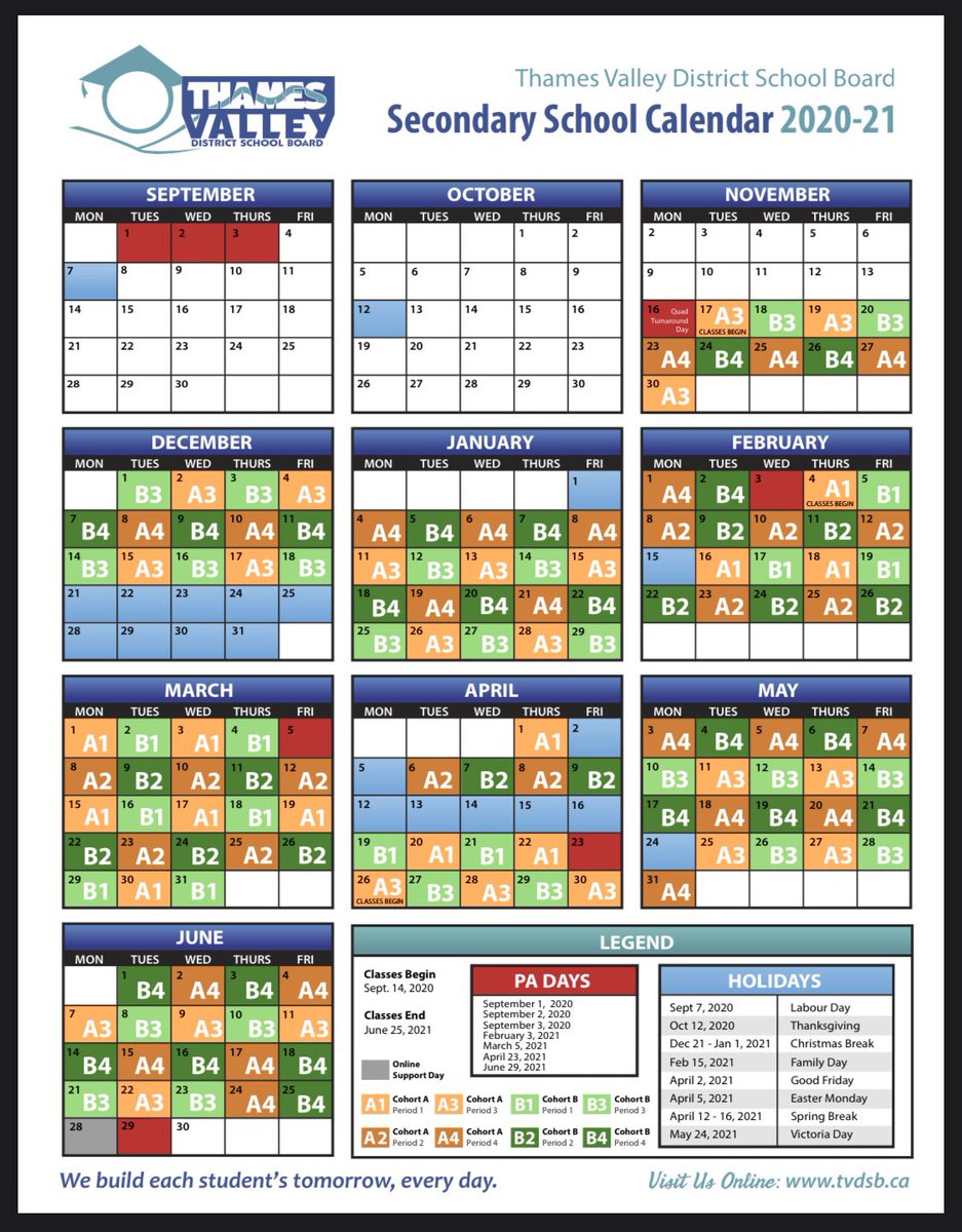 Updated Calendar