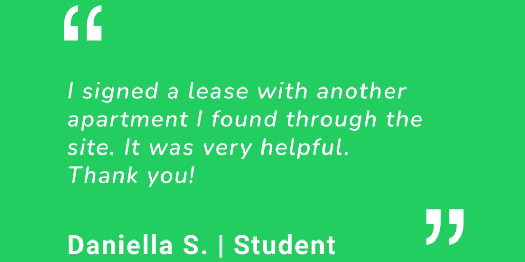 Finding your next apartment or house near campus doesn't have to be a hassle - just use College Pads.