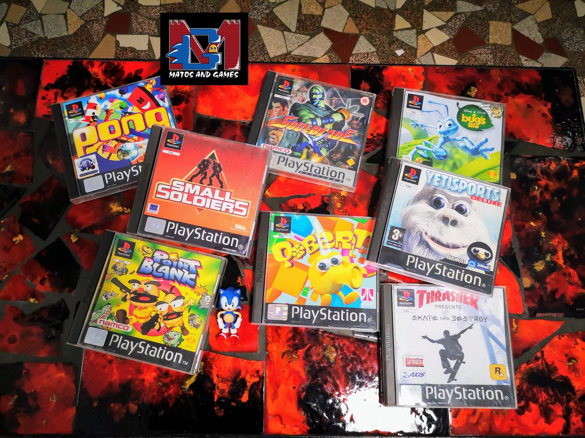 MatosandGames's tweet photo. Du matos PS1 ça vous tente ?
Parfait il y en as dans le Shop. 😁😁
#retrogaming #ps1 #sony #pong #abugslife #smallsoldiers #pointblank3 #trasher #qbert #soulblade #yetisports #matosandgames https://t.co/KoT4TT696c