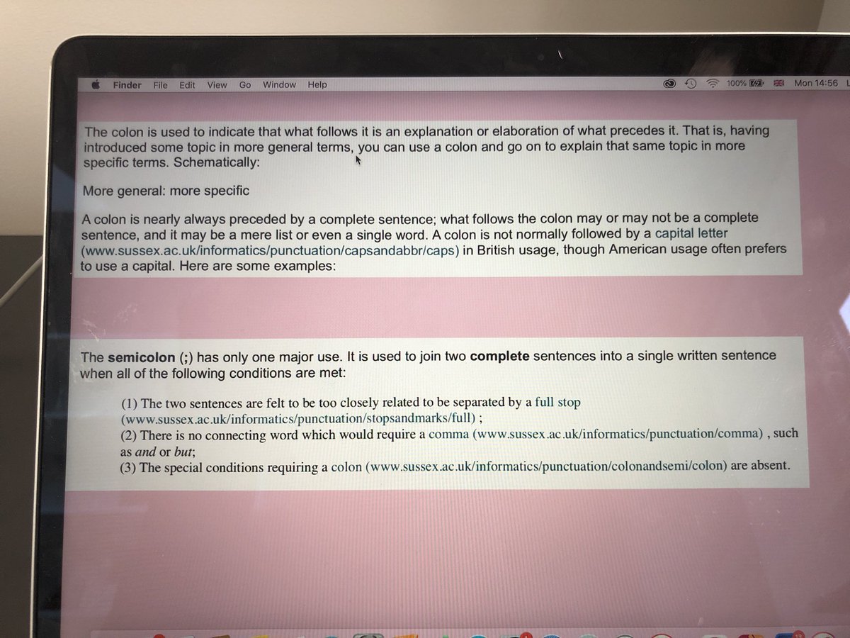 To save me looking it up every time I use one! #amwriting