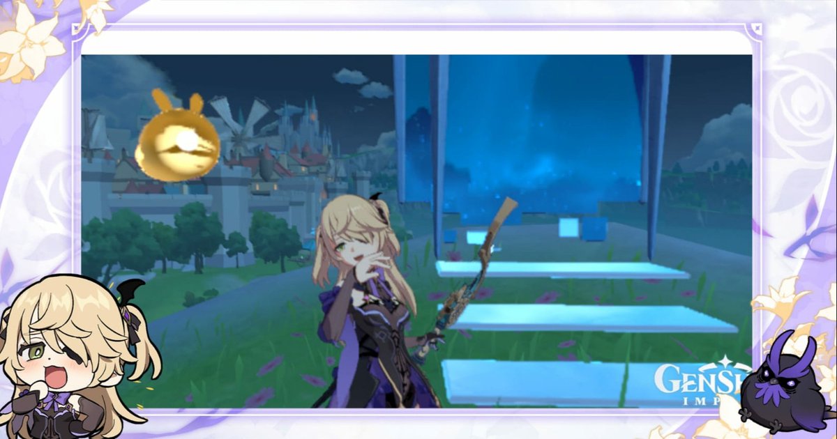 Smug Fischl by magic door #GenshinImpact #WindblumeSnapshots