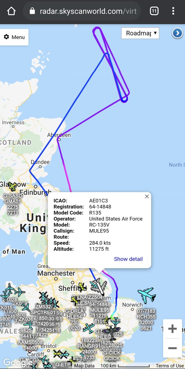 scan_sky's tweet photo. #USAF - Boeing RC-135V "Rivet Joint" - 64-14848 - #MULE95

Returning Back To @RAFMildenhall 🇬🇧 🇺🇸 After Manoeuvres In AARA2 Off The Aberdeen Coast 🏴󠁧󠁢󠁳󠁣󠁴󠁿 https://t.co/6pnjA6PvNI