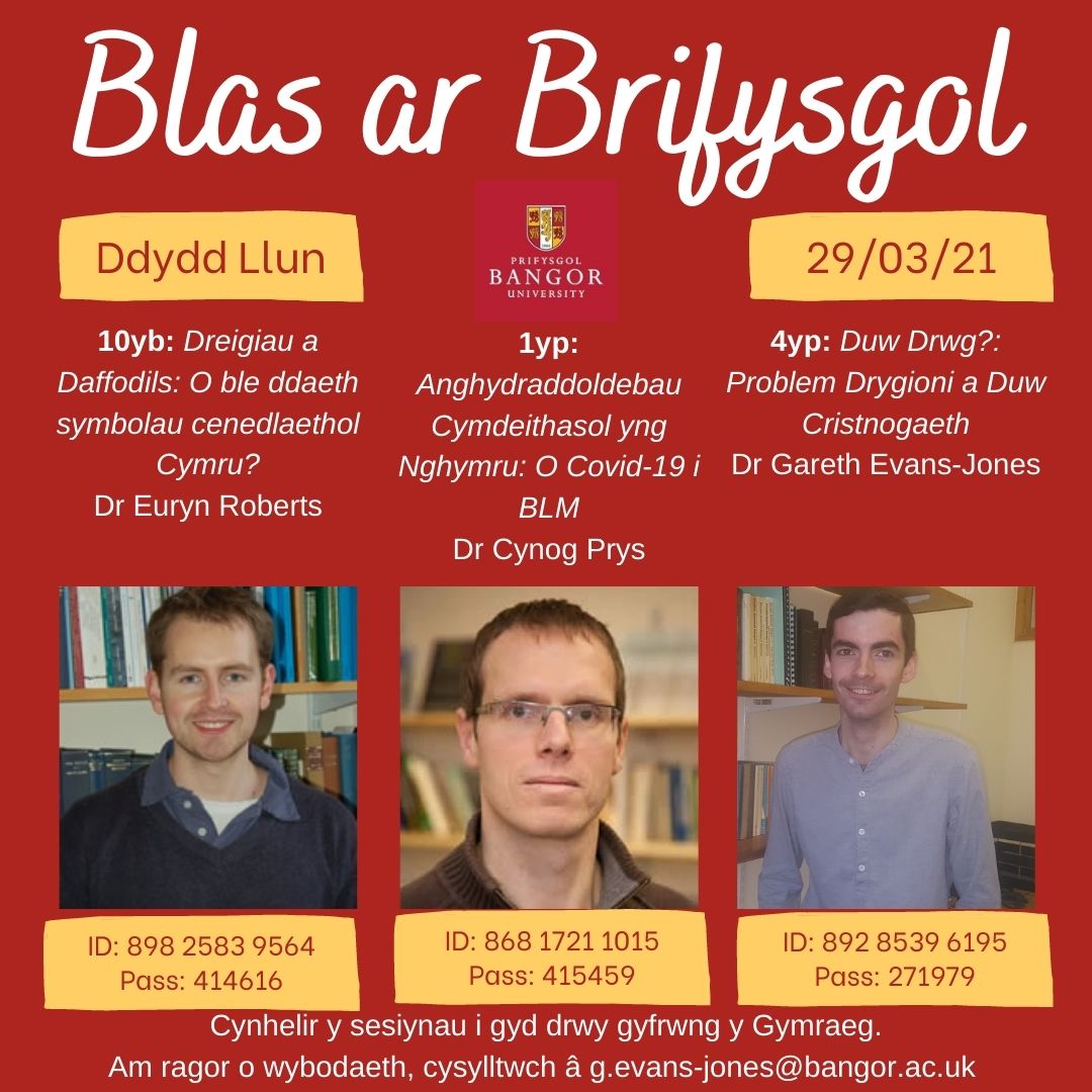 SHiLSSBU's tweet photo. Wythnos i heddiw (29 Mawrth), cynhelir diwrnod cyfrwng Cymraeg yn rhoi ‘Blas ar Brifysgol’ (@prifysgolbangor) gyda sesiynau ar #Hanes, #Cymdeithaseg a #Crefydd! 

Croeso cynnes i bawb ymuno!

AD ogydd #yagym https://t.co/c5uG0o25Ff