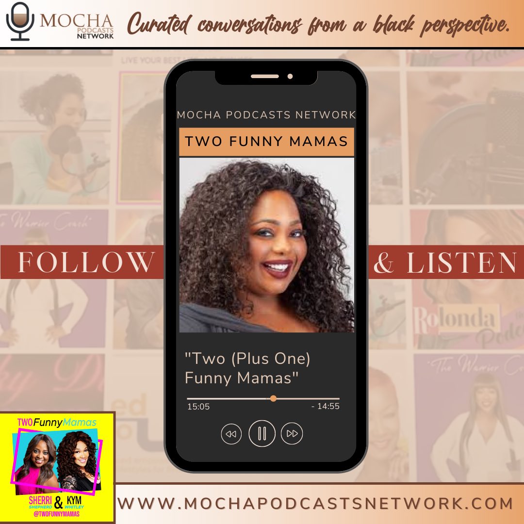 Mocha Podcasts Network (@networkmocha) on Twitter photo 🚨NEW EPISODE ALERT!🚨 A special three pronged Mama episode with “One Funny Mama” Cocoa Brown sitting in. Sherri and Cocoa kick things off discussing dating, parenting and procedural approach as a woman in comedy. #mochapodcastsnetwork <a href="/twofunnymamas/">Twofunnymamas</a> 🚨NEW EPISODE ALERT!🚨 A special three pronged Mama episode with “One Funny Mama” Cocoa Brown sitting in. Sherri and Cocoa kick things off discussing dating, parenting and procedural approach as a woman in comedy. #mochapodcastsnetwork <a href="/twofunnymamas/">Twofunnymamas</a>