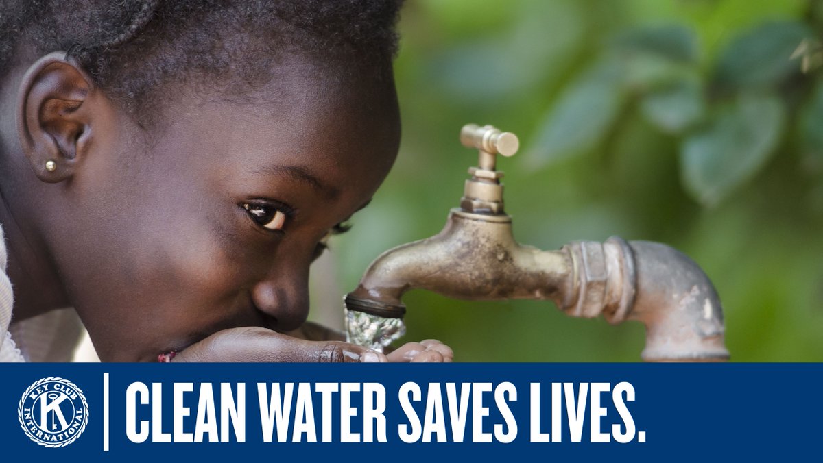 keyclub's tweet photo. It’s #WorldWaterDay! 🌎💧 Today, we raise awareness of the 2.2 billion people living without access to safe water. Consider supporting our partner, @thirstproject,  in its efforts to end the global water crisis. 💪💧 https://t.co/GDLtsZHknb