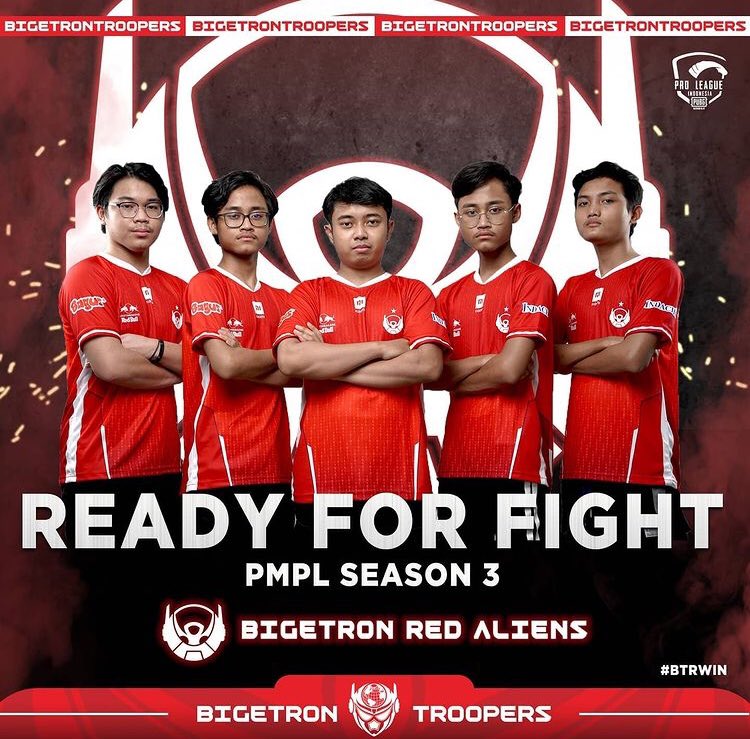 bigetronesports's tweet photo. TWO DAYS TO PMPL ID SEASON 3! Bigetron Red Aliens are ready! Bigetroopers, are you ready to rumble? Time to show โem who we are! Letโs go @isfantasea! #BTRWIN #RedAliens Source : bigetron_troopersโ IG https://t.co/9gb0j9nu4i