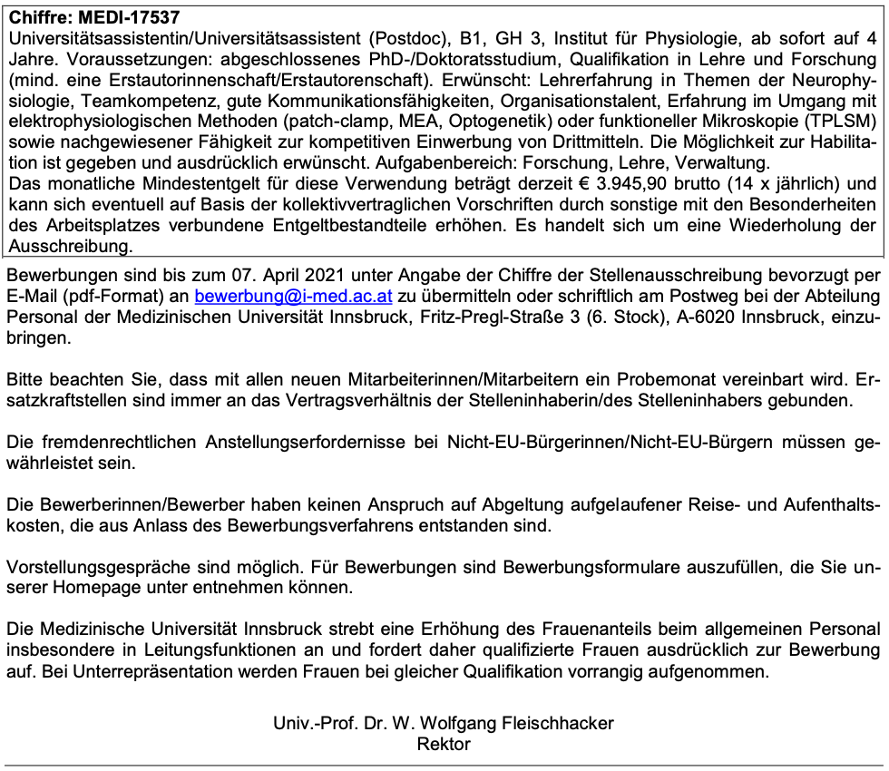 Postdoc position available for four years