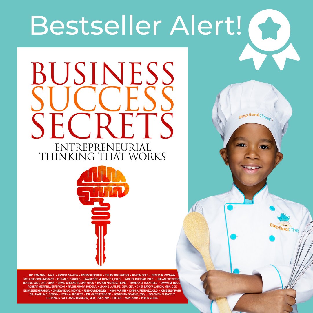 stepstoolchef's tweet image. WOW! Thanks to everyone who supported Chef Julian by purchasing his book, "Business Success Secrets, Entrepreneurial Thinking That Works", it is now a best seller! 🎉 

Check it out here: loom.ly/kRhe26M