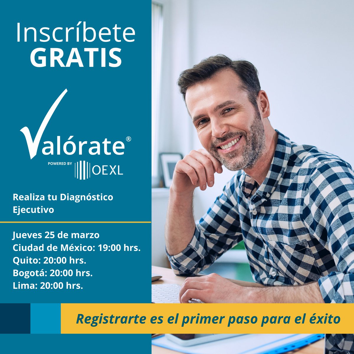 OEXL25's tweet photo. ¿No sabes por qué estás estancado en tu organización?
Este diagnóstico identificará tus áreas de oportunidad. En poco tiempo descubrirás cuáles son las competencias que te mantendrán actualizado y podrían mejorar tu condición laboral.
Inscríbete 👉🏽 https://t.co/66WPQv9pqr https://t.co/dlHVjY8VLD
