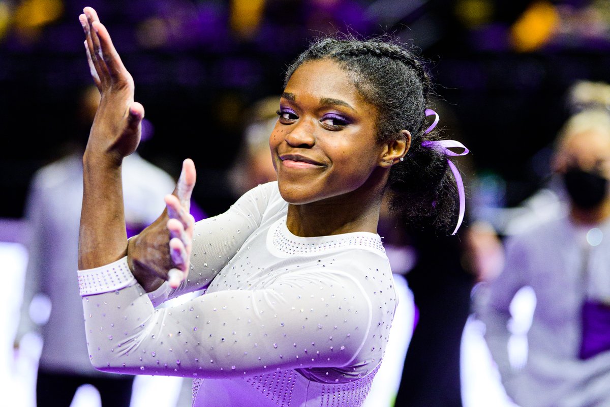 LSUgym's tweet photo. No. 1️⃣

Kiya Johnson ends the season as the best floor performer in the country! https://t.co/8ktaRMO9W3