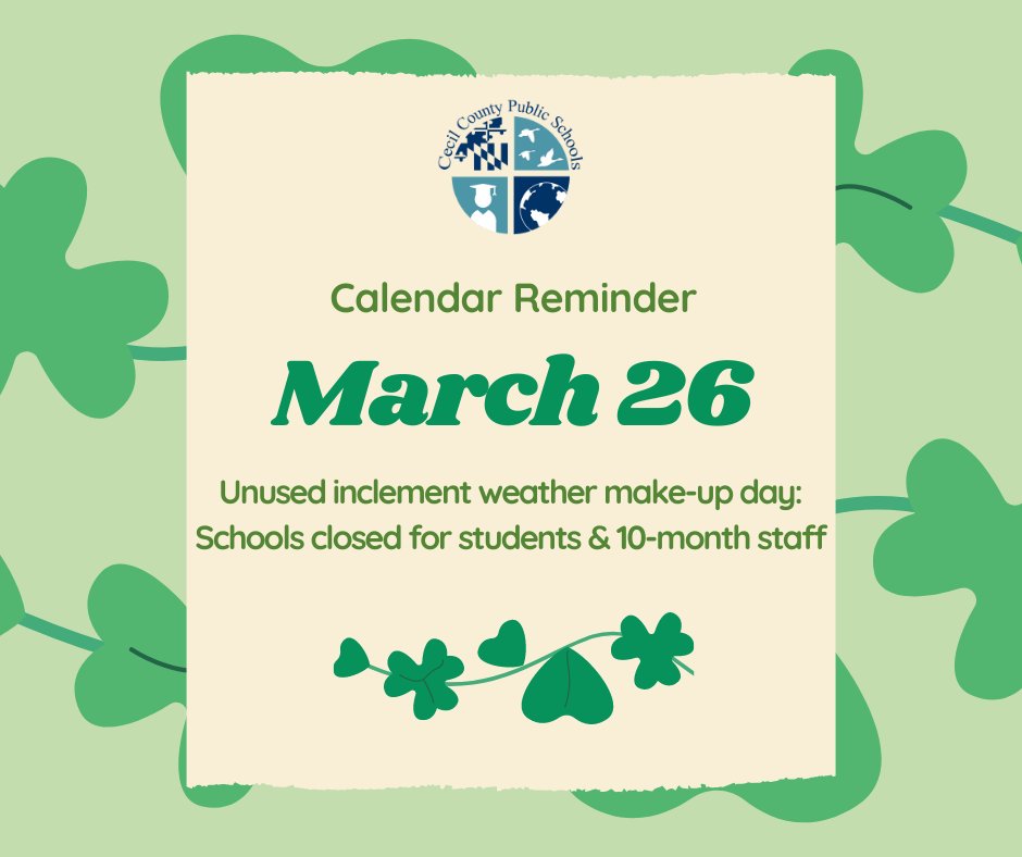 Reminder for Friday!