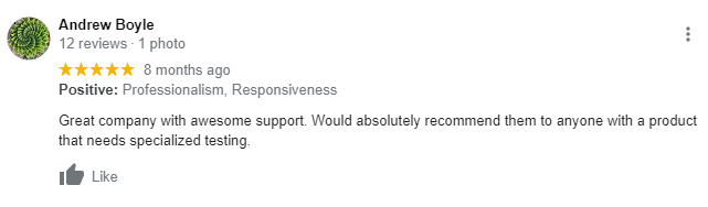 CertifiGroupUS's tweet photo. We always love hearing great customer feedback!  Let us know how we are doing and don't forget to follow us on Facebook and LinkedIn as well!
#certification #Compliance #productsafety
https://t.co/7N4zTK4Cmv
https://t.co/yVNoPkLbdm https://t.co/F5udMHerDF