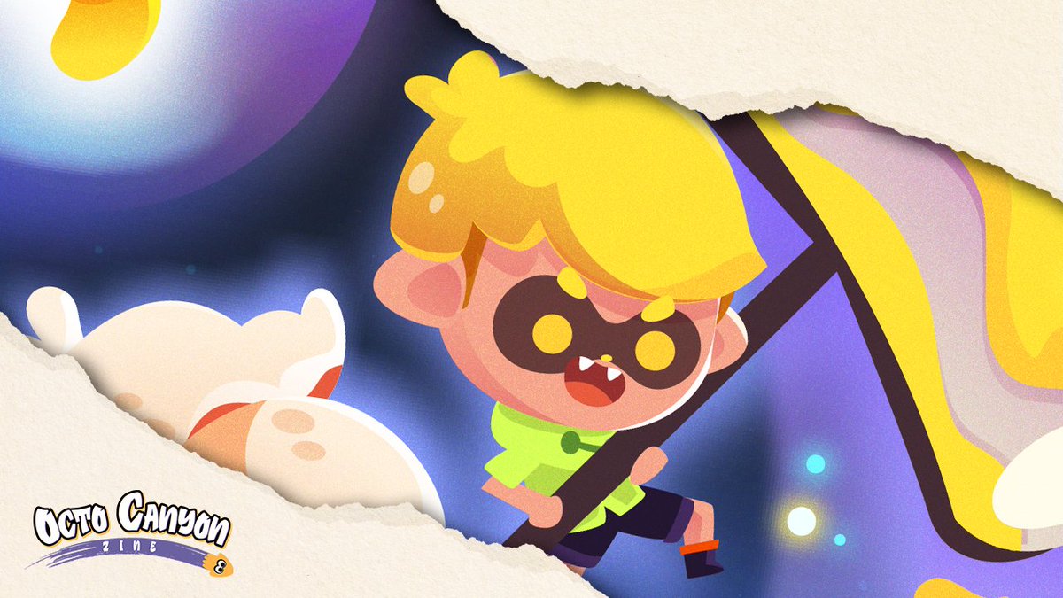 OctoCanyonZine's tweet photo. In today’s preview by @jayceeroxas, Agent 4 has their roller equipped and is ready to face the Octohurler! ✨ https://t.co/OFLVSuy9GT