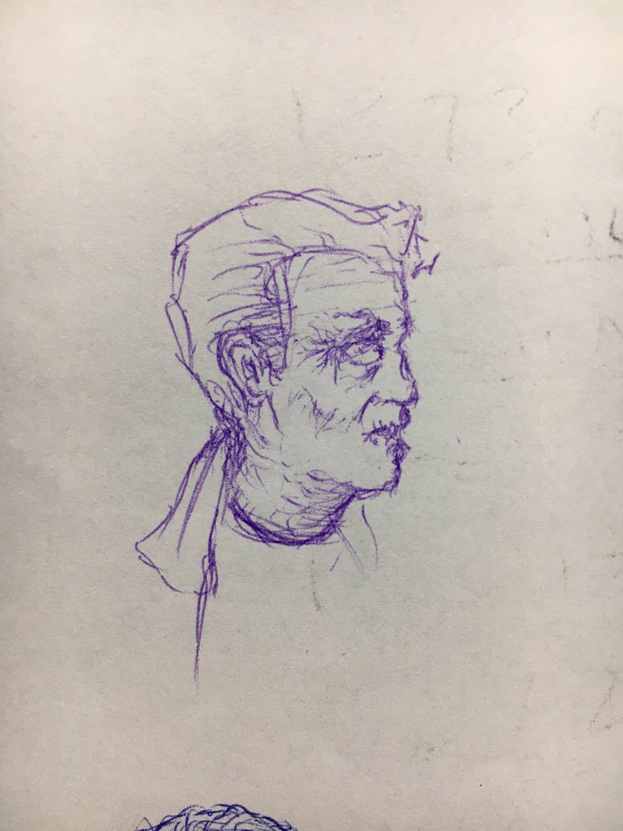 DougGra38399255's tweet photo. Ink pen and a sheet of paper doodling strangers Hellboy edition, only had time to Hellboy 2 strangers that day. Thanks again for any likes thrown my way, and get out and doodle your own strangers. #doodles #inkpendoodles #doodlingstrangers #sketchoftheday https://t.co/e4Y1Dcjncw