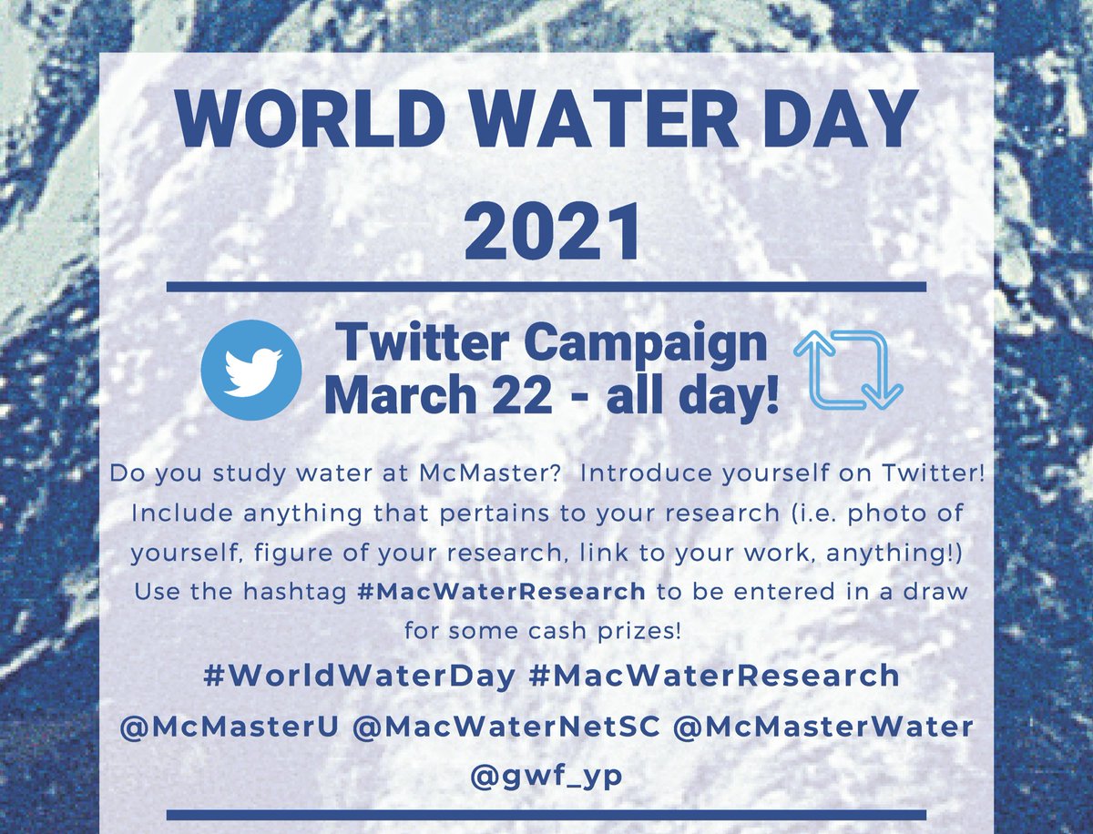 Today’s the day #WorldWaterDay 🌍 💦 

Share your water research with the Mac community! #MacWaterResearch 

We’re excited to see what everyone’s working on!