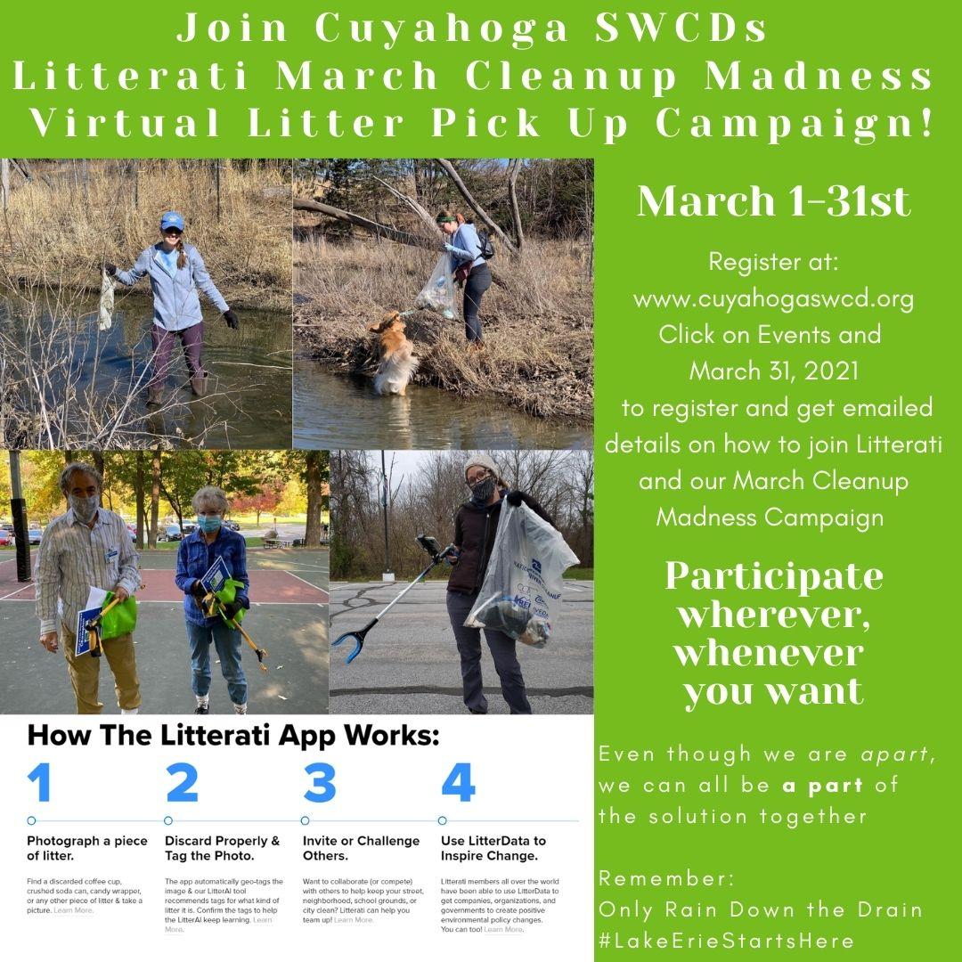 ASCECleveland's tweet photo. Calling all marine-minded-march-madness lovers out there! The Sustainability Committee for the ASCE Cleveland Section is helping promote the @cuyahogaswcd March Virtual Litter Cleanup Campaign.  https://t.co/8OVrowjUHv https://t.co/mPBMeVh2PL