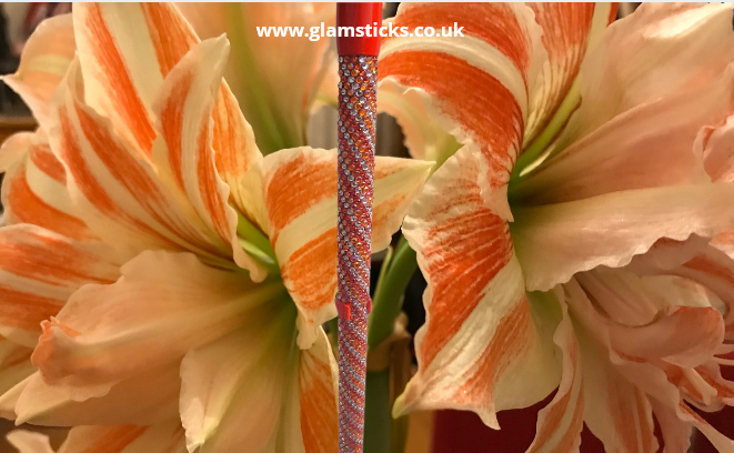 Glamsticks's tweet photo. #Orange combines the energy of #red &amp; the happiness of #yellow. It is associated with #joy #sunshine &amp; #warmth. Make this one yours! #SpringEdit  #walkingjewellery #WheelchairCovers #crutches #canes #VisualAids #MobilityAids #CareHomes #wedding #engagement #swarovski #Flowers https://t.co/YAY5MZWrvC
