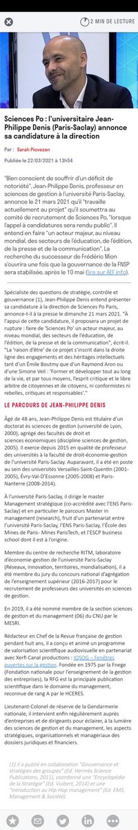 « Sciences Po : l’universitaire Jean-Philippe Denis (Paris-Saclay) annonce sa candidature à la direction »

v/ <a href="/AEFsuprecherche/">AEFsuprecherche</a>