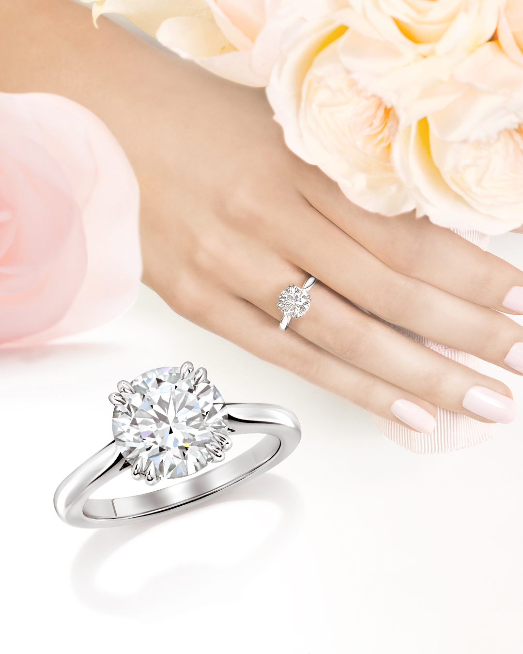 harrywinston on X With an extraordinary round brilliant diamond center stone this Solitaire Round Brilliant Engagement Ring celebrates the innate beauty of the stone itself. Offer your true love this ...
