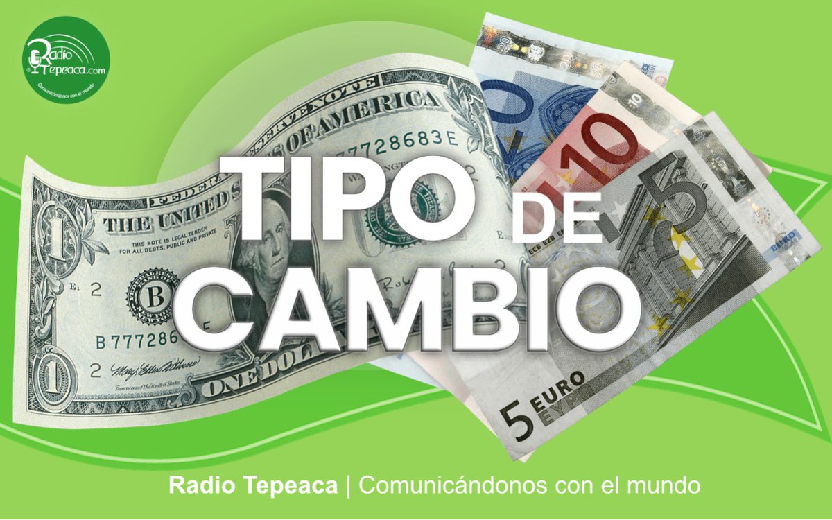 RTepeaca's tweet photo. Económia y Finanzas...
#TipoDeCambio 

🔴 Hoy el dólar se cotiza en $19.95 a la compra y $20.98 a la venta. 

El euro se cotiza en $24.12 a la compra y $24.73 a la venta. https://t.co/zXnP7YHWpj