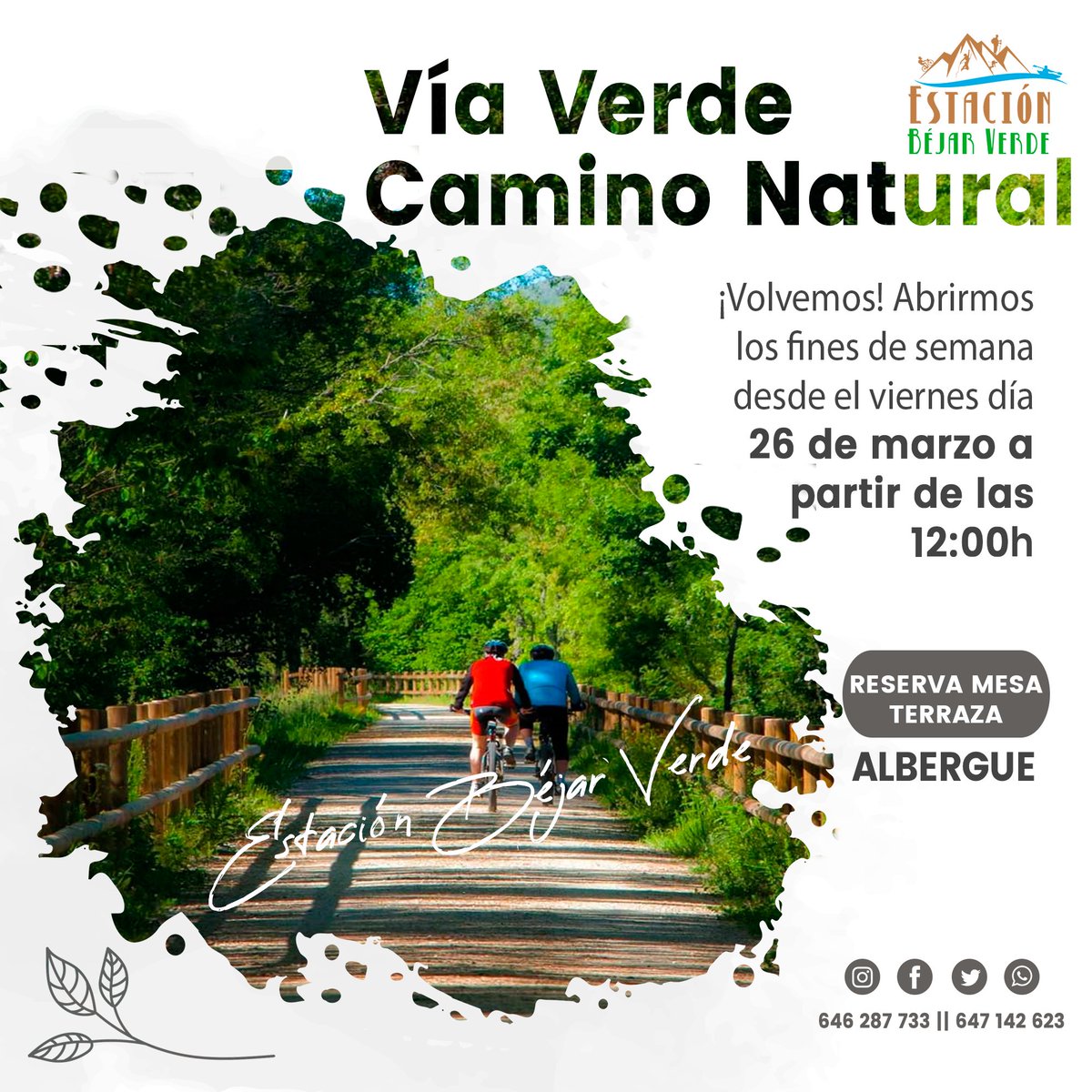 Como se dice: "nos liamos la manta a la cabeza y"... abrimos siempre con precaución anti Covid19 #EstaciónBéjarVerde✌️ #CaminosNaturales  #VíasVerdes  #Salamanca  #SierrasdeBéjar #Albergue