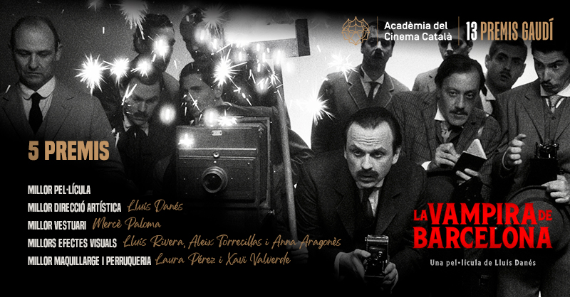 brutalmedia's tweet photo. 🏆Estem de celebració!
Ahir #LaVampiradeBarcelona es va endur 5 PREMIS GAUDÍ: millor pel·lícula, millor direcció artística, millor vestuari, millors efectes visuals i millor maquillatge i perruqueria. 
��� Enhorabona als guanyadors i gràcies a tot l'equip per fer-ho possible!💖 https://t.co/WWLFopHYNq