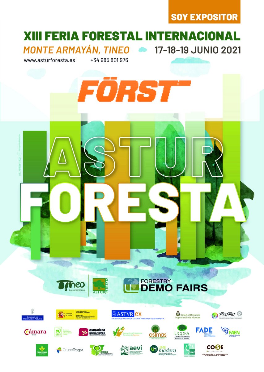 Asturforesta's tweet photo. Yo participo en Asturforesta 2021... 
#forestal #tineo #forestry #fairs #feriaforestalinternacional #asturforesta #yosoyexpositorasturforesta2021 #asturforesta2021 #soyexpositorasturforesta
 #millasur https://t.co/a4glLg9TR3