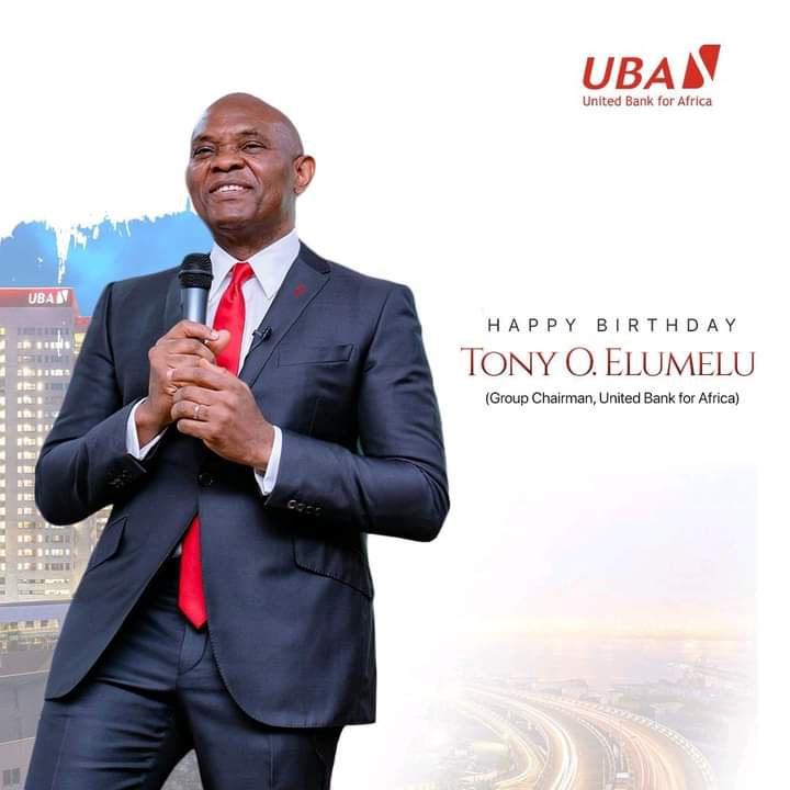 ubacameroon's tweet photo. Today is TOE Day !
Join us to wish a Happy Birthday to Mr Tony ELUMELU, Group Chairman, United Bank for Africa.
#TOEDay
#UBACelebration https://t.co/FYNwPwbWj8