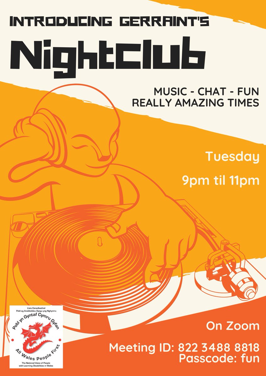 AllWalesPF's tweet image. Nightclub comes around so quickly!  Join Gerraint for music and chat tomorrow night (Tuesday 23rd March).  Zoom link in picture.