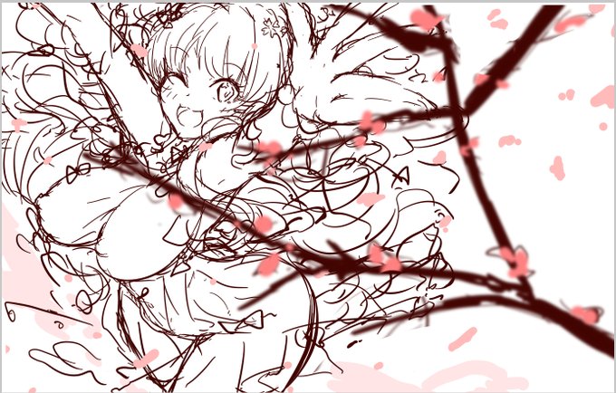 そしてこいつが自分でも何描いてるのよくわからないラフって奴だ 