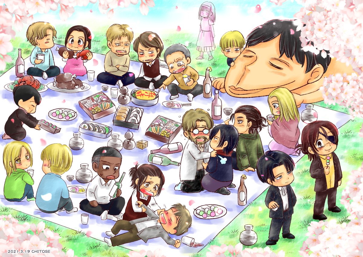 #fanart #進撃の巨人 #shingeki  #作品を見てくれてありがとう #イラスト #さくらの日🌸#拡散機関3 #illustration 
ヒストリアがいない！というリプを頂きまして…<(_ _)>💦