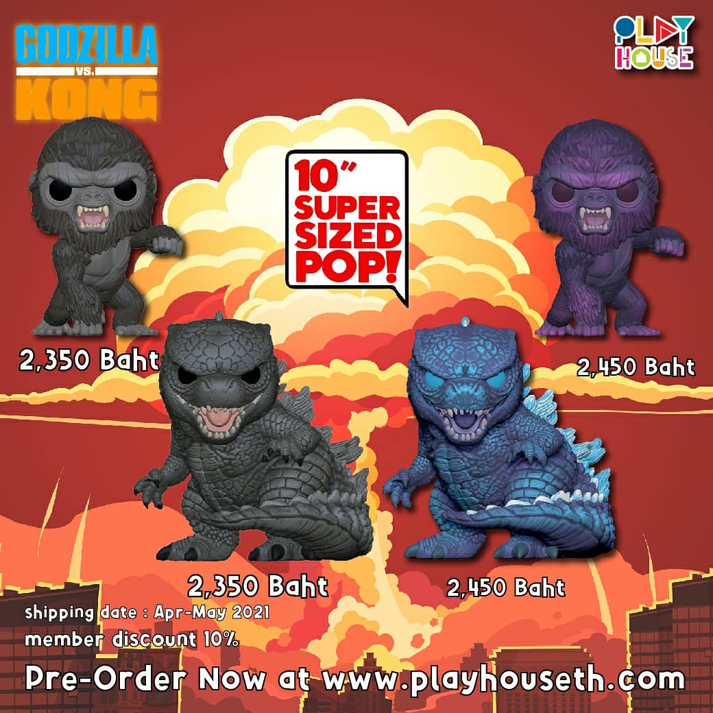 playhouseth's tweet photo. PRE-ORDER FUNKO POP หลายแบบ กดเลยๆที่ Pre-Order at https://t.co/Hmuk9XqXaj 
#ตลาดนัดมายฮีโร่ #GodzillaVsKong #TomAndJerryMovie https://t.co/JLZUvO9FwM