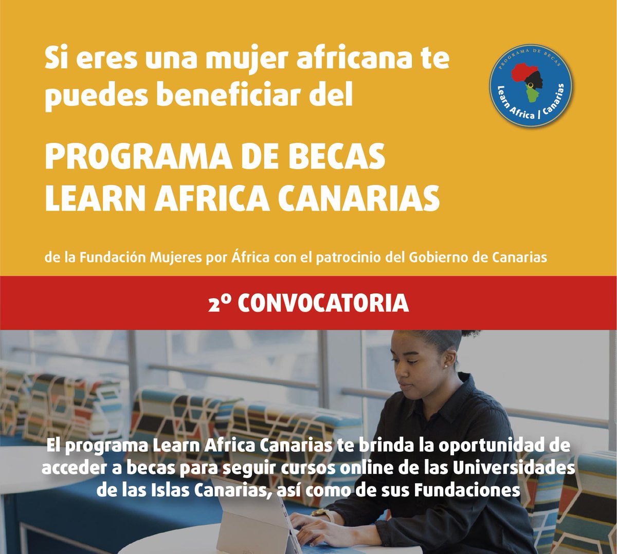 El programa #LearnAfrica Canarias brinda a universitarias del continente vecino la oportunidad de acceder a becas para seguir cursos online de las universidades de las islas canarias, así como de sus fundaciones 

cutt.ly/hxknuFh

@EcoGobCan @dgaeue @MujeresxAfrica