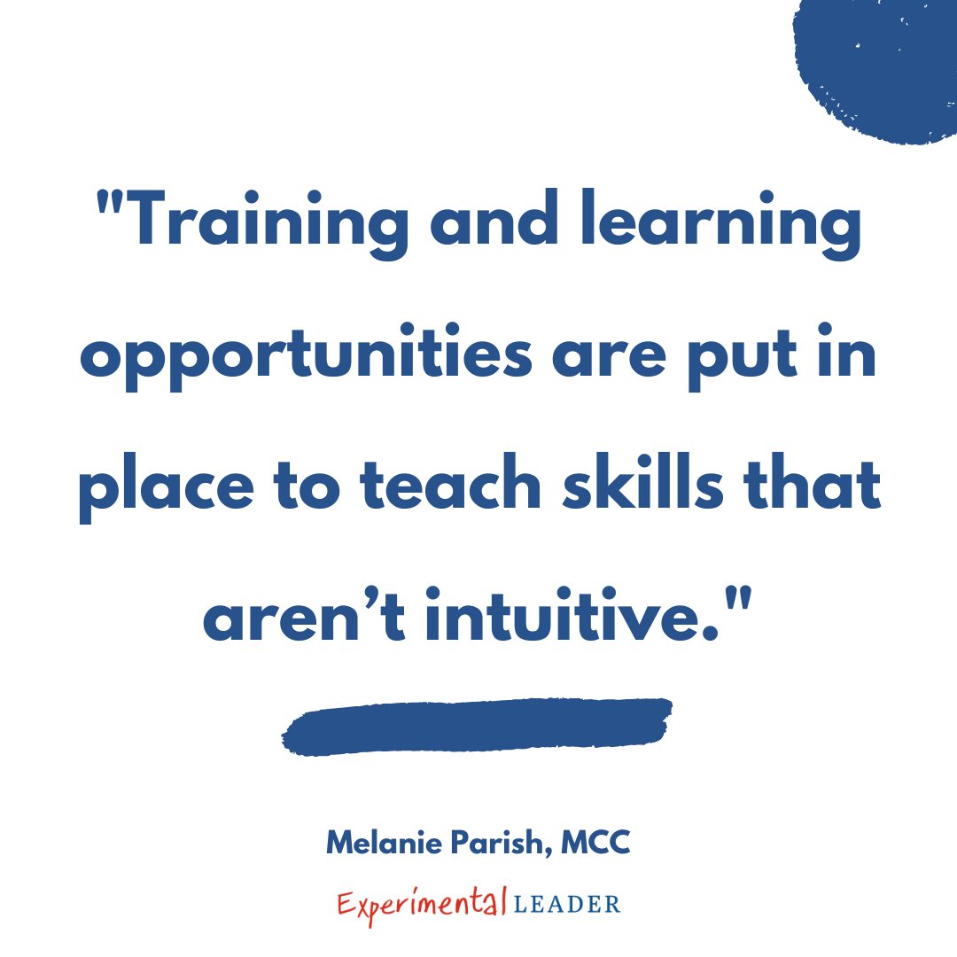 MelanieParish's tweet photo. Training and learning opportunities are put in place to teach skills that aren’t intuitive.
#experimentalleader #leadership #leadershipdevelopment https://t.co/WBEMpWerKe