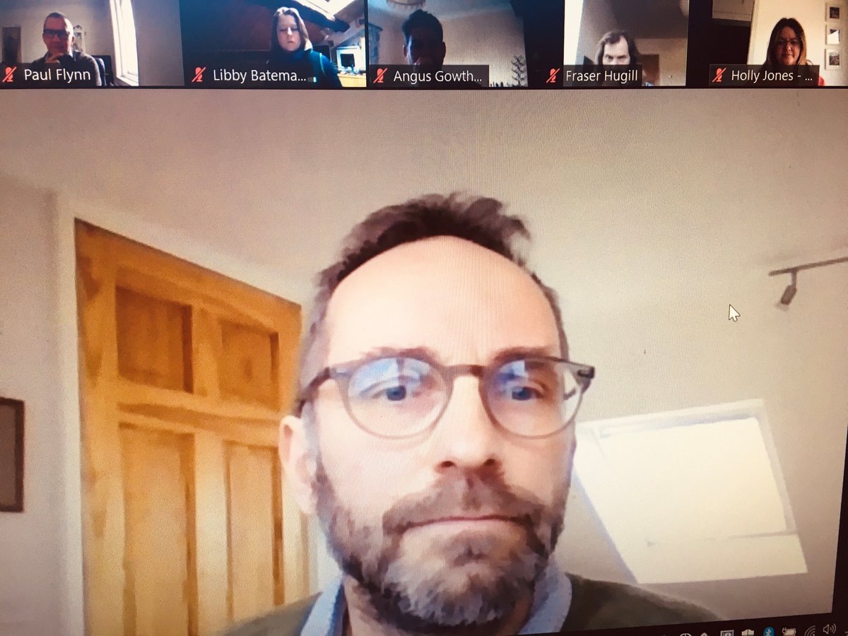 Professor Kevin Hicks from University of York at zoom meeting 